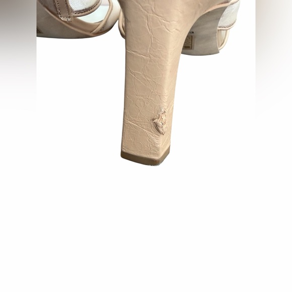 Dolce Vita Tan Mesh Heels - Picture 10 of 12